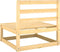 vidaXL - 2-delige - Loungeset - met - kussens - massief - grenenhout