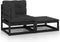 vidaXL - 2-delige - Loungeset - met - kussens - massief - grenenhout - zwart