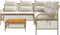 vidaXL - 2-delige - Loungeset - met - kussens - poly - rattan - beige