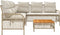 vidaXL - 2-delige - Loungeset - met - kussens - poly - rattan - beige