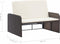 vidaXL - 2-delige - Loungeset - met - kussens - poly - rattan - bruin