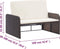 vidaXL - 2-delige - Loungeset - met - kussens - poly - rattan - bruin