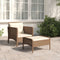 vidaXL - 2-delige - Loungeset - met - kussens - poly - rattan - bruin