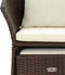 vidaXL - 2-delige - Loungeset - met - kussens - poly - rattan - bruin