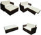 vidaXL - 2-delige - Loungeset - met - kussens - poly - rattan - bruin