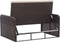 vidaXL - 2-delige - Loungeset - met - kussens - poly - rattan - bruin
