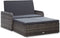 vidaXL - 2-delige - Loungeset - met - kussens - poly - rattan - grijs