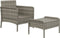 vidaXL - 2-delige - Loungeset - met - kussens - poly - rattan - grijs