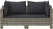 vidaXL - 2-delige - Loungeset - met - kussens - poly - rattan - grijs