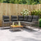 vidaXL - 2-delige - Loungeset - met - kussens - poly - rattan - grijs