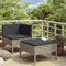vidaXL - 2-delige - Loungeset - met - kussens - poly - rattan - grijs