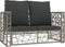 vidaXL - 2-delige - Loungeset - met - kussens - poly - rattan - grijs