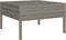 vidaXL - 2-delige - Loungeset - met - kussens - poly - rattan - grijs