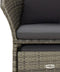 vidaXL - 2-delige - Loungeset - met - kussens - poly - rattan - grijs