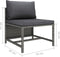 vidaXL - 2-delige - Loungeset - met - kussens - poly - rattan - grijs