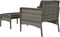 vidaXL - 2-delige - Loungeset - met - kussens - poly - rattan - grijs