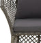 vidaXL - 2-delige - Loungeset - met - kussens - poly - rattan - grijs