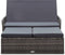 vidaXL - 2-delige - Loungeset - met - kussens - poly - rattan - grijs