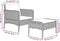 vidaXL - 2-delige - Loungeset - met - kussens - poly - rattan - grijs