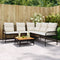 vidaXL - 2-delige - Loungeset - met - kussens - poly - rattan - zwart