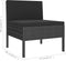 vidaXL - 2-delige - Loungeset - met - kussens - poly - rattan - zwart