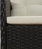 vidaXL - 2-delige - Loungeset - met - kussens - poly - rattan - zwart