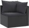 vidaXL - 2-delige - Loungeset - met - kussens - poly - rattan - zwart