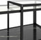vidaXL - 2-delige - Salontafelset - gehard - glas - zwart