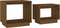 vidaXL - 2-delige - Salontafelset - massief - grenenhout - honingbruin