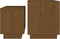 vidaXL - 2-delige - Salontafelset - massief - grenenhout - honingbruin