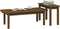 vidaXL - 2-delige - Salontafelset - massief - grenenhout - honingbruin