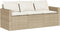 vidaXL - 2-delige - Tuinset - met - kussens - poly - rattan - beige