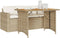 vidaXL - 2-delige - Tuinset - met - kussens - poly - rattan - beige