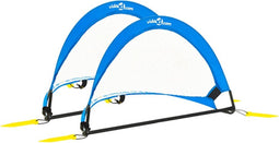 vidaXL - 2 - st - Kindervoetbaldoelen - met - opbergtas - 75,5x46x48 - cm