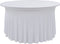 vidaXL - 2 - st - Tafelhoezen - stretch - met - rok - 120x60,5x74 - cm - wit