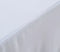 vidaXL - 2 - st - Tafelhoezen - stretch - met - rok - 120x60,5x74 - cm - wit