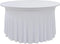 vidaXL - 2 - st - Tafelhoezen - stretch - met - rok - 120x74 - cm - wit