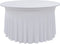 vidaXL - 2 - st - Tafelhoezen - stretch - met - rok - 150x74 - cm - wit