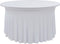 vidaXL - 2 - st - Tafelhoezen - stretch - met - rok - 180x74 - cm - wit