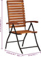 vidaXL - 2 - st - Tuinstoelen - verstelbaar - massief - acaciahout