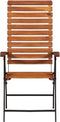 vidaXL - 2 - st - Tuinstoelen - verstelbaar - massief - acaciahout
