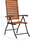 vidaXL - 2 - st - Tuinstoelen - verstelbaar - massief - acaciahout