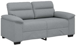 vidaXL - 2-zitsbank - 120 - cm - stof - lichtgrijs