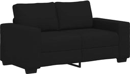 vidaXL - 2-zitsbank - 120 - cm - stof - zwart