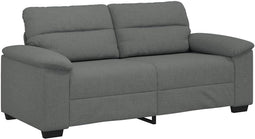 vidaXL - 2-zitsbank - 140 - cm - stof - donkergrijs