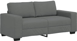 vidaXL - 2-zitsbank - 140 - cm - stof - donkergrijs