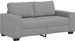 vidaXL - 2-zitsbank - 140 - cm - stof - lichtgrijs