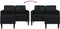 vidaXL - 2-zitsbank - met - ligstoel - L-vormig - 125 - cm - kunstleer - zwart