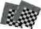 vidaXL - 20-delige - Keukendoekenset - katoen - zwart - en - wit