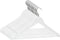 vidaXL - 20-delige - Kledinghangerset - anti-slip - hardhout - wit